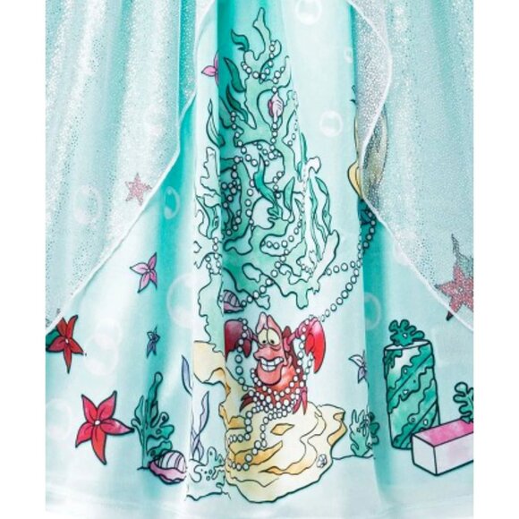 Toddler Girls' Disney Princess Fantasy Ariel Little Mermaid NightGown 4T - Picture 2 of 3